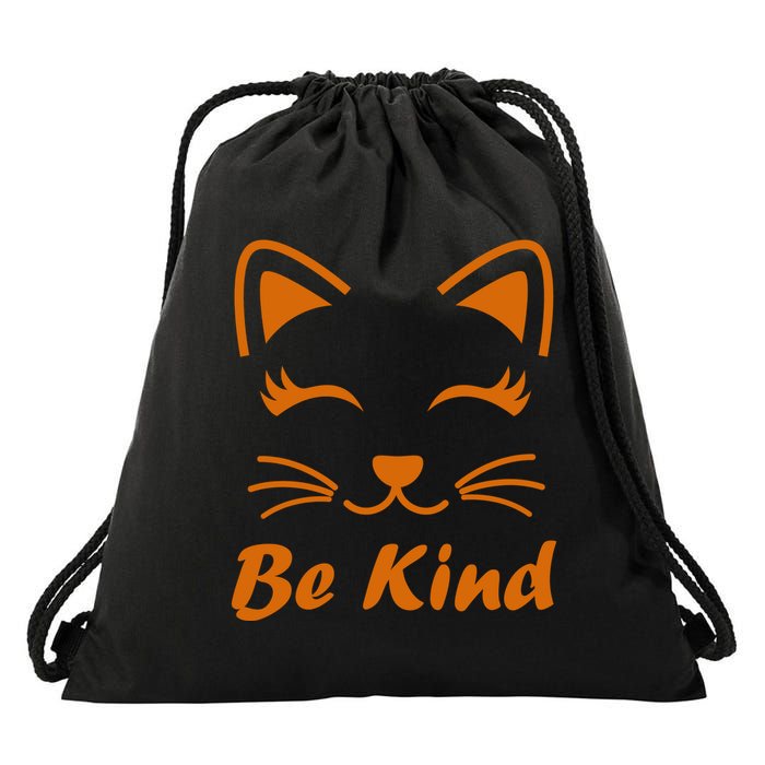 Be Kind Unity Day Orange Anti Bullying Kitten Drawstring Bag