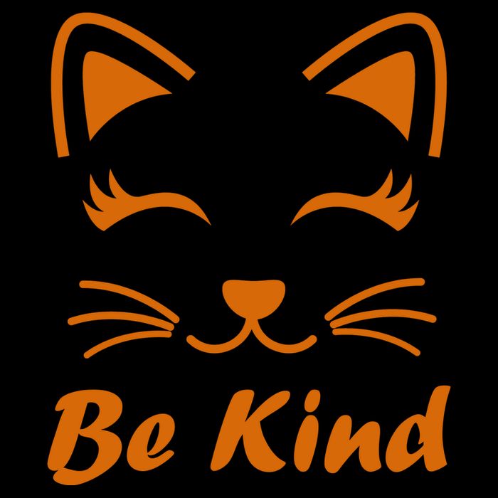 Be Kind Unity Day Orange Anti Bullying Kitten Drawstring Bag