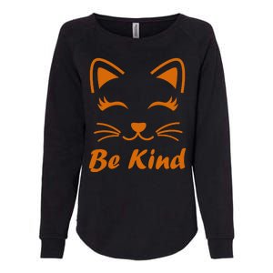 Be Kind Unity Day Orange Anti Bullying Kitten Womens California Wash Sweatshirt