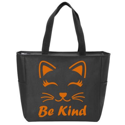Be Kind Unity Day Orange Anti Bullying Kitten Zip Tote Bag
