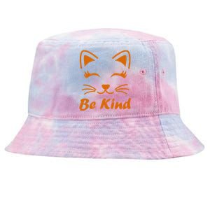 Be Kind Unity Day Orange Anti Bullying Kitten Tie-Dyed Bucket Hat