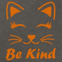 Be Kind Unity Day Orange Anti Bullying Kitten Cotton Canvas Backpack