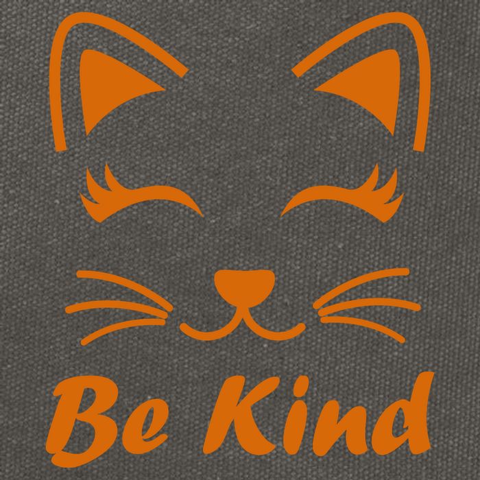 Be Kind Unity Day Orange Anti Bullying Kitten Cotton Canvas Backpack