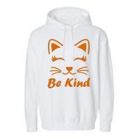 Be Kind Unity Day Orange Anti Bullying Kitten Garment-Dyed Fleece Hoodie