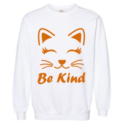 Be Kind Unity Day Orange Anti Bullying Kitten Garment-Dyed Sweatshirt