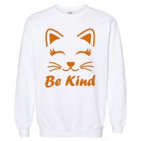 Be Kind Unity Day Orange Anti Bullying Kitten Garment-Dyed Sweatshirt