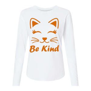 Be Kind Unity Day Orange Anti Bullying Kitten Womens Cotton Relaxed Long Sleeve T-Shirt