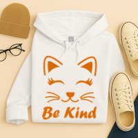 Be Kind Unity Day Orange Anti Bullying Kitten Hoodie