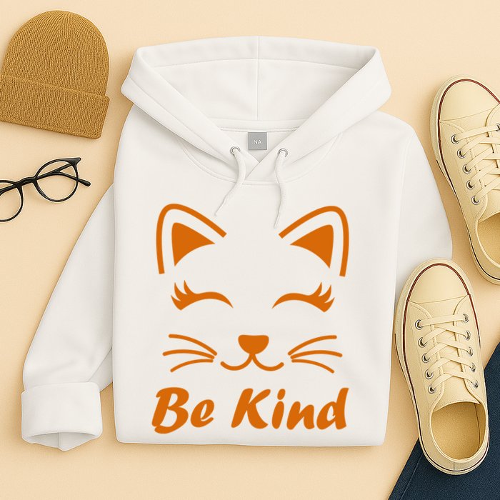 Be Kind Unity Day Orange Anti Bullying Kitten Hoodie