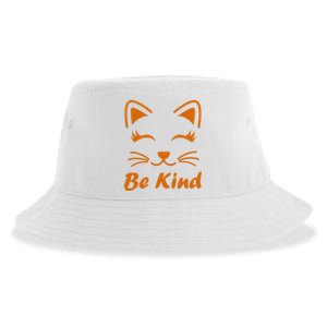 Be Kind Unity Day Orange Anti Bullying Kitten Sustainable Bucket Hat