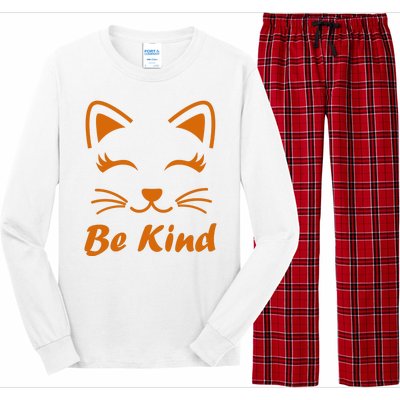 Be Kind Unity Day Orange Anti Bullying Kitten Long Sleeve Pajama Set