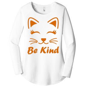 Be Kind Unity Day Orange Anti Bullying Kitten Women's Perfect Tri Tunic Long Sleeve Shirt