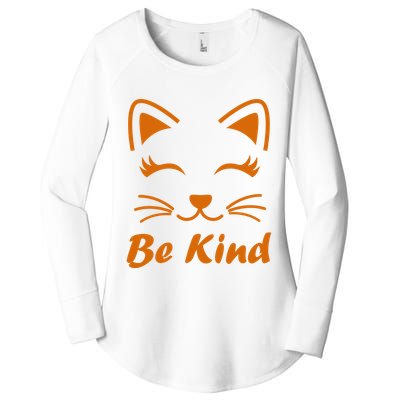 Be Kind Unity Day Orange Anti Bullying Kitten Women's Perfect Tri Tunic Long Sleeve Shirt
