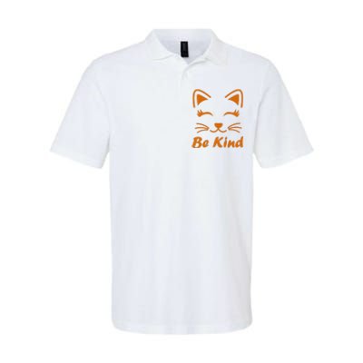 Be Kind Unity Day Orange Anti Bullying Kitten Softstyle Adult Sport Polo