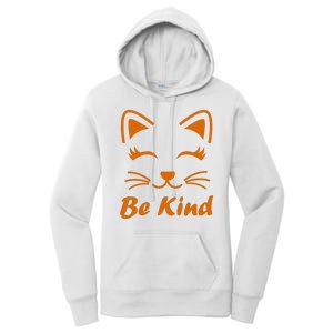 Be Kind Unity Day Orange Anti Bullying Kitten Women's Pullover Hoodie