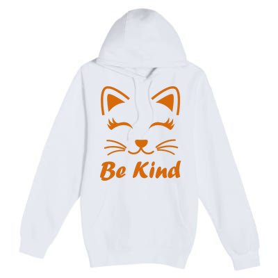 Be Kind Unity Day Orange Anti Bullying Kitten Premium Pullover Hoodie