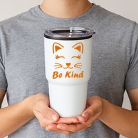 Be Kind Unity Day Orange Anti Bullying Kitten Tumbler