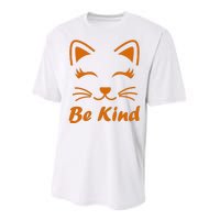 Be Kind Unity Day Orange Anti Bullying Kitten Performance Sprint T-Shirt