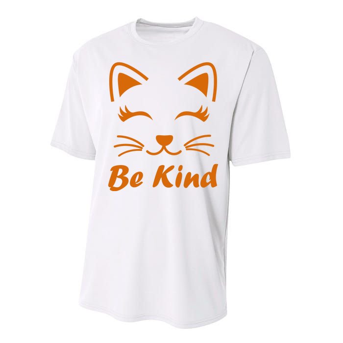 Be Kind Unity Day Orange Anti Bullying Kitten Performance Sprint T-Shirt