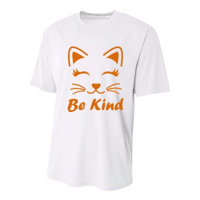 Be Kind Unity Day Orange Anti Bullying Kitten Youth Performance Sprint T-Shirt