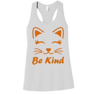 Be Kind Unity Day Orange Anti Bullying Kitten Women's Racerback Tank