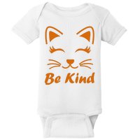 Be Kind Unity Day Orange Anti Bullying Kitten Baby Bodysuit