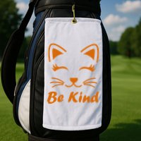Be Kind Unity Day Orange Anti Bullying Kitten Golf Towel