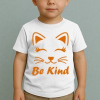 Be Kind Unity Day Orange Anti Bullying Kitten Toddler T-Shirt