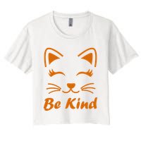 Be Kind Unity Day Orange Anti Bullying Kitten Crop Top