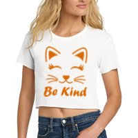 Be Kind Unity Day Orange Anti Bullying Kitten Crop Top
