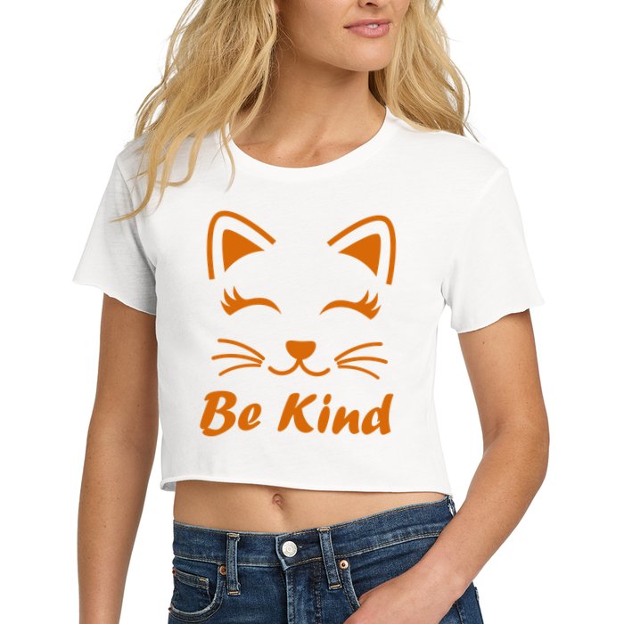 Be Kind Unity Day Orange Anti Bullying Kitten Crop Top
