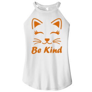 Be Kind Unity Day Orange Anti Bullying Kitten Women's Perfect Tri Rocker Tank