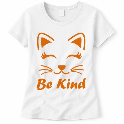 Be Kind Unity Day Orange Anti Bullying Kitten Womens T-Shirt