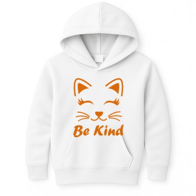 Be Kind Unity Day Orange Anti Bullying Kitten Kids Hoodie