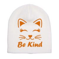 Be Kind Unity Day Orange Anti Bullying Kitten Short Acrylic Beanie