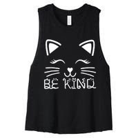 Be Kind Unity Day Orange Anti Bullying Women's Racerback Cropped Tank