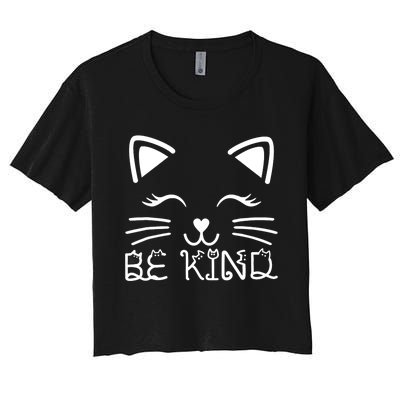 Be Kind Unity Day Orange Anti Bullying Women's Crop Top Tee