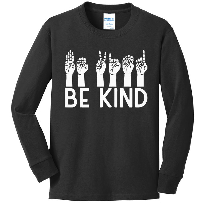 Be Kind Unity Day Orange Anti Bullying Unity Day Kids Long Sleeve Shirt