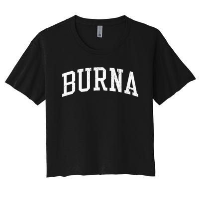 Burna KY Vintage Athletic Sports JS02  Women's Crop Top Tee