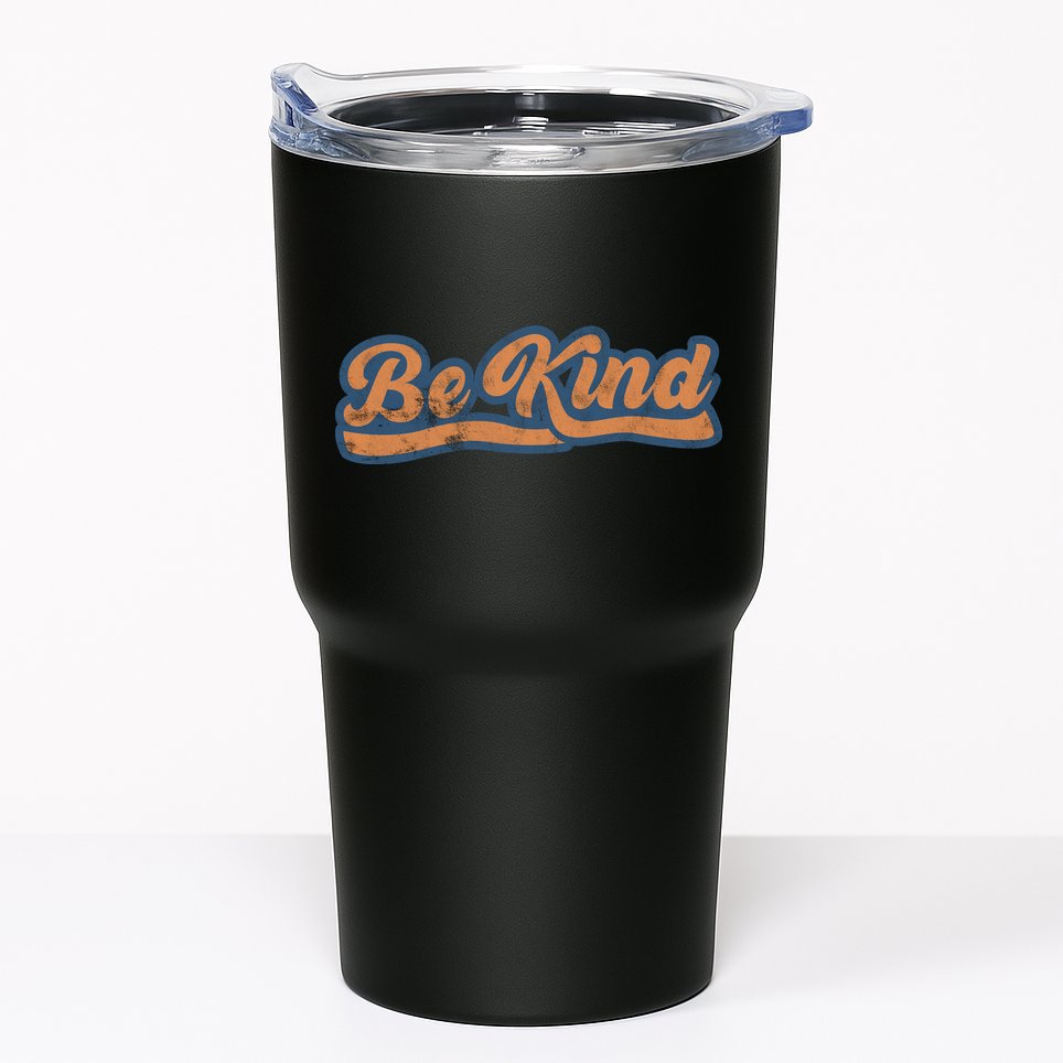 Be Kind Vintage Retro 80's Style Tumbler