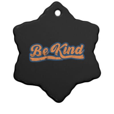 Be Kind Vintage Retro 80's Style Ceramic Star Ornament