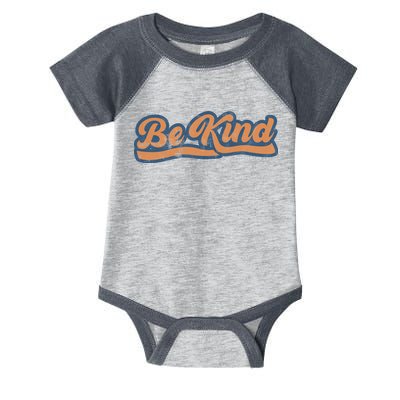 Be Kind Vintage Retro 80's Style Infant Baby Jersey Bodysuit