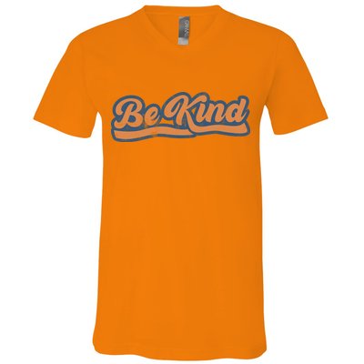 Be Kind Vintage Retro 80's Style V-Neck T-Shirt