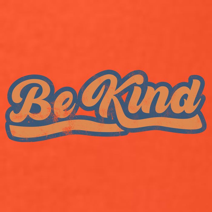 Be Kind Vintage Retro 80's Style Button