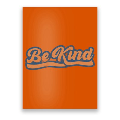 Be Kind Vintage Retro 80's Style Poster