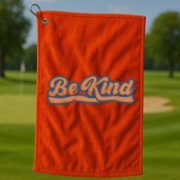Be Kind Vintage Retro 80's Style Golf Towel