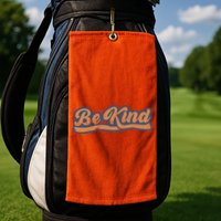 Be Kind Vintage Retro 80's Style Golf Towel