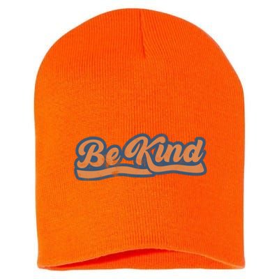 Be Kind Vintage Retro 80's Style Short Acrylic Beanie