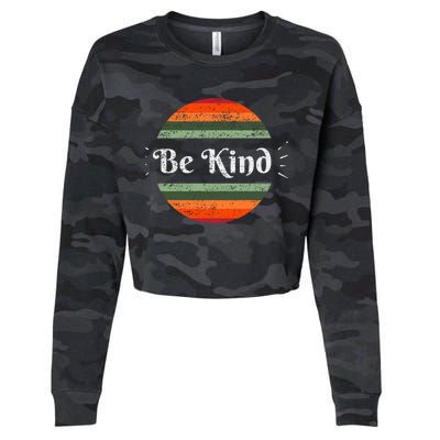 Be Kind Vintage Kindness Gift Cropped Pullover Crew