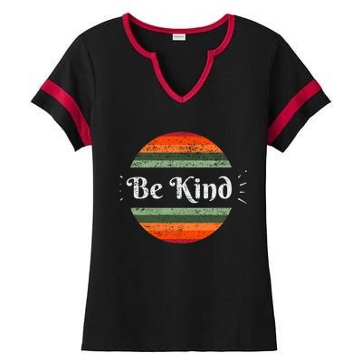 Be Kind Vintage Kindness Gift Ladies Halftime Notch Neck Tee